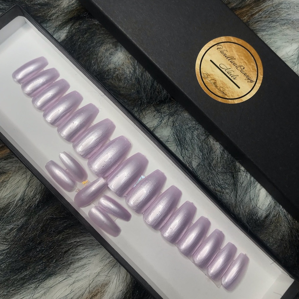 Sheer purple Press On Nails 🛍💎💅🏽